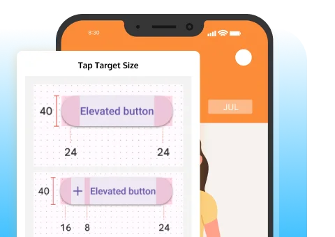 Adjusting Tap Target Sizes