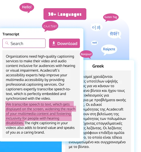 Multilingual Translation Services