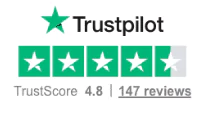 Trustpilot Reviews Trust score 4.8 out of 5, 147 Reviews