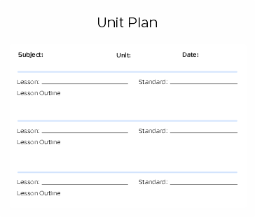 Unit teacher lesson plan