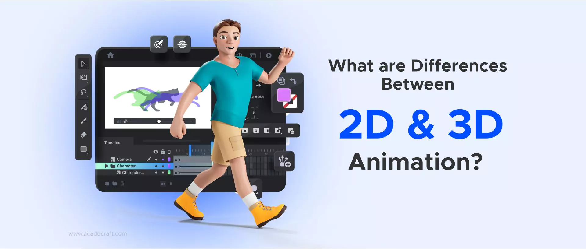 What are Differences Between 2D and 3D Animation