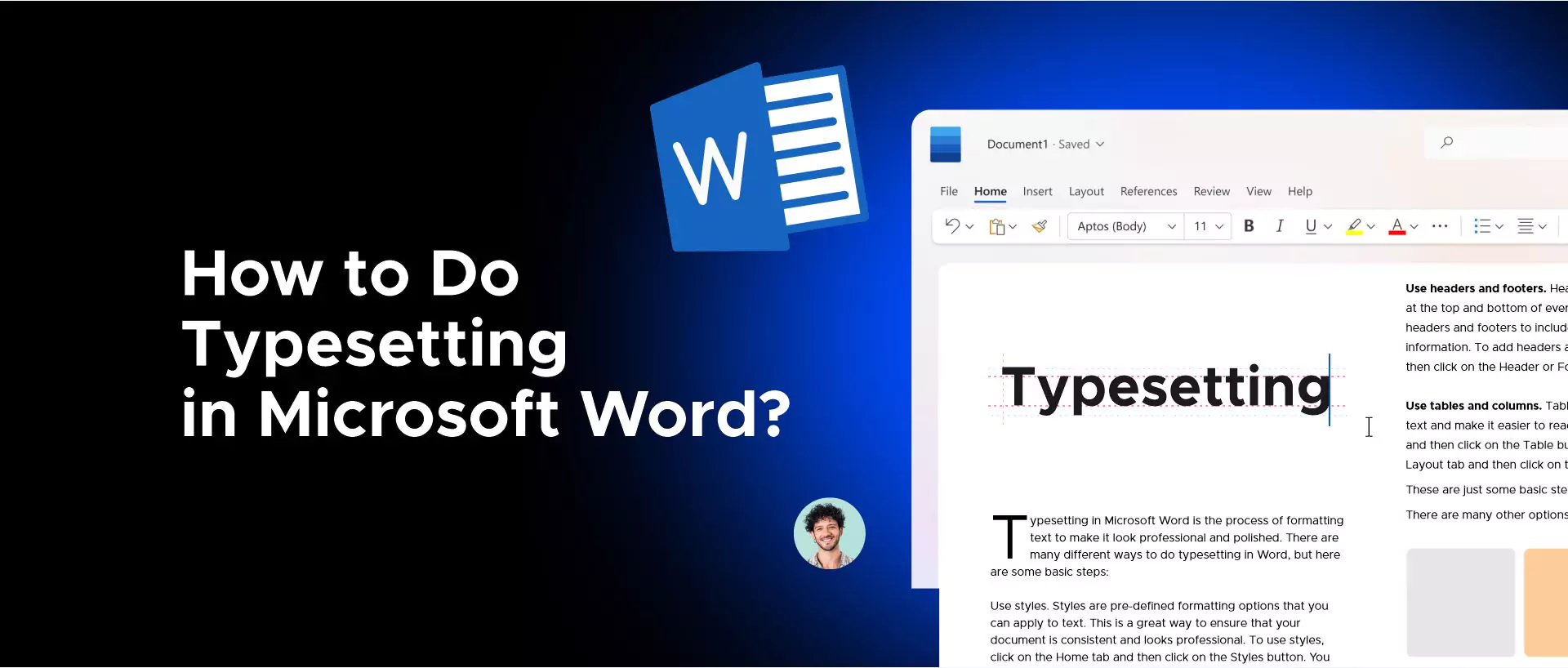 How Do You Typeset a Microsoft Word document?