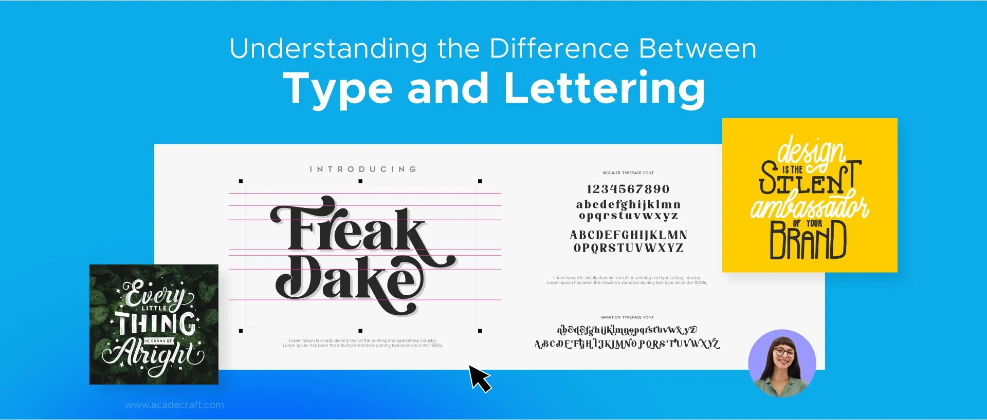 Brush Strokes and Bold Fonts: Understanding the Difference between Type and Lettering