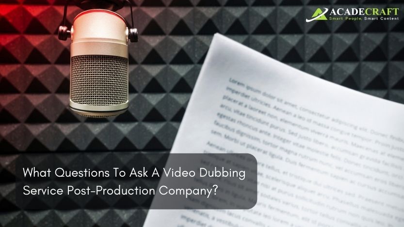 video dubbing service